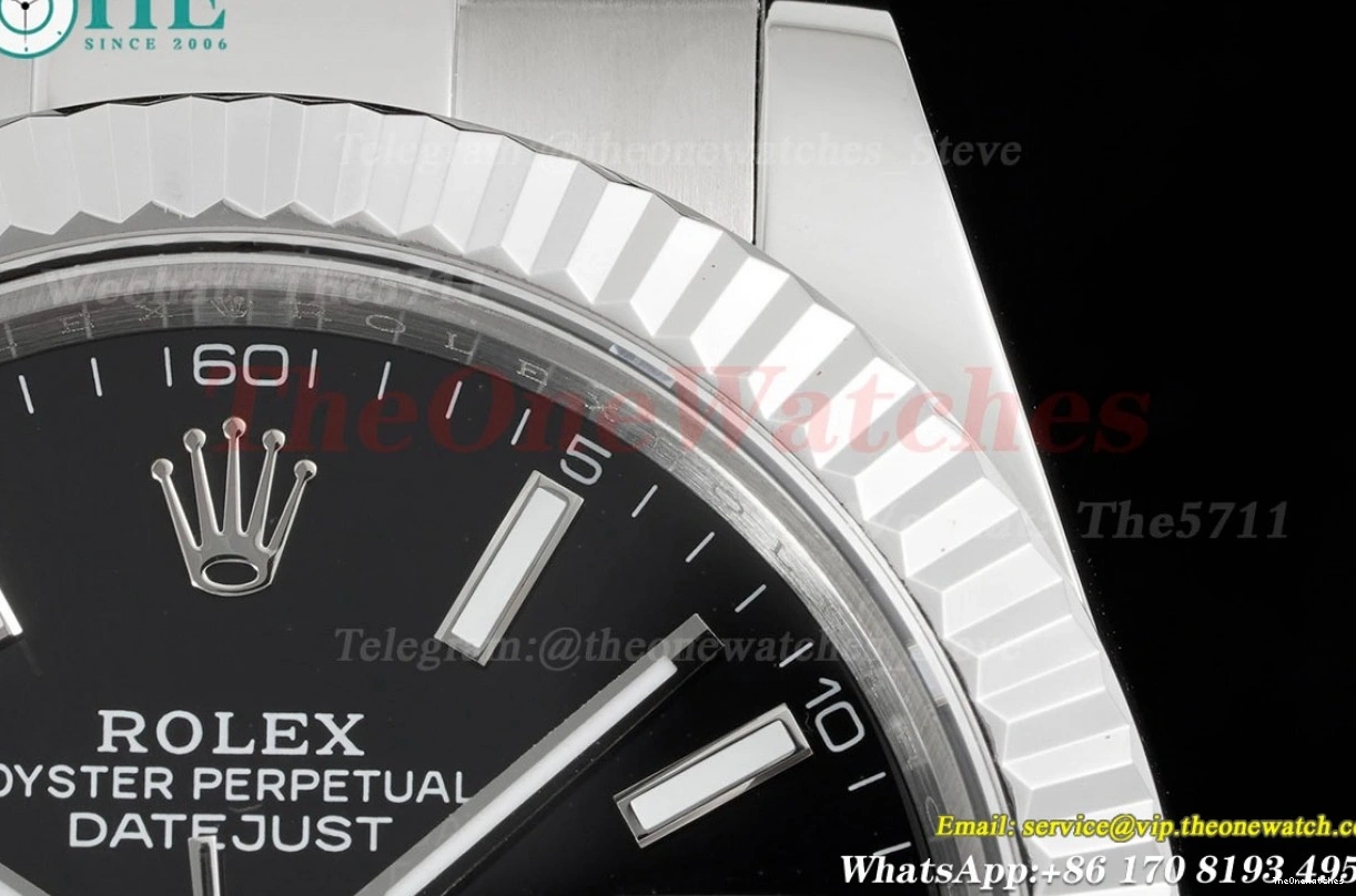 VR3235 126334 Oyster SS GMF 41mm Datejust SS Black 0405